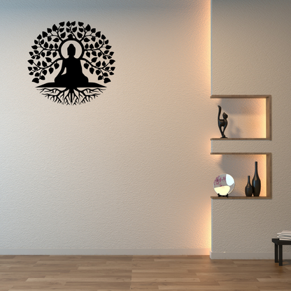 Cuadro Buda Árbol de la Vida: Arte Espiritual con significado, ideal centros de Yoga